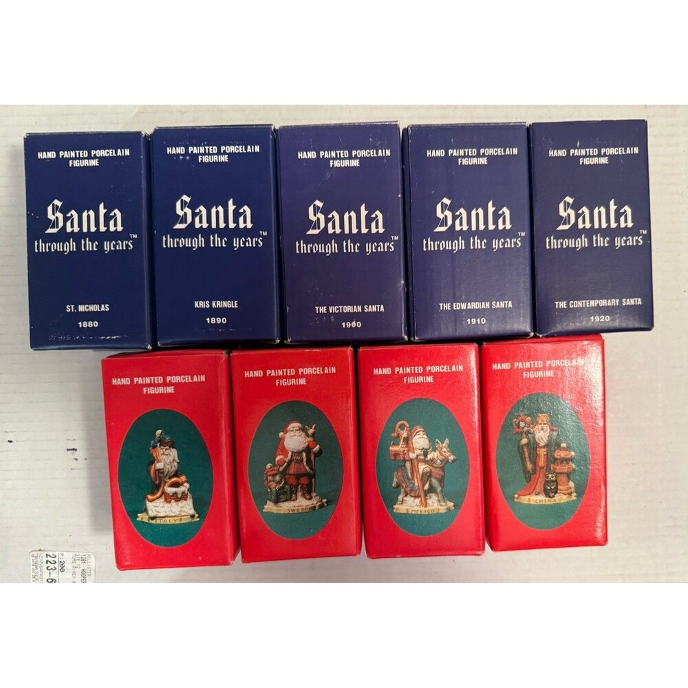 Santas of the Nations (4) and Santa Through The Years (5) Please READ!!! inboxes